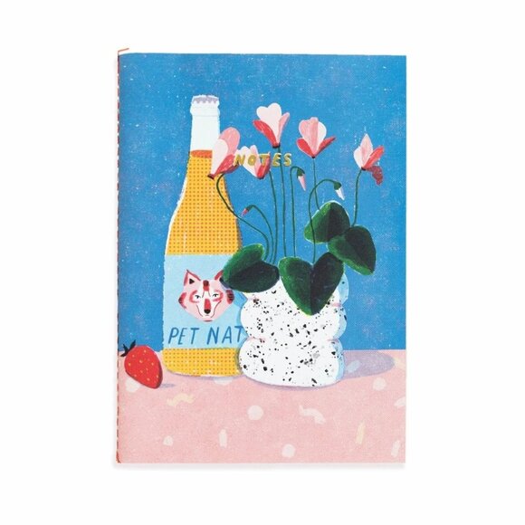 Cyclamen A5 Notebook Women O/S Blue Journal Note-Taking Planning Recipe Book NWT - Picture 1 of 5
